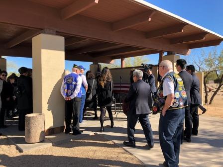 Kenneth Meeks interment at National Cemetery of AZ