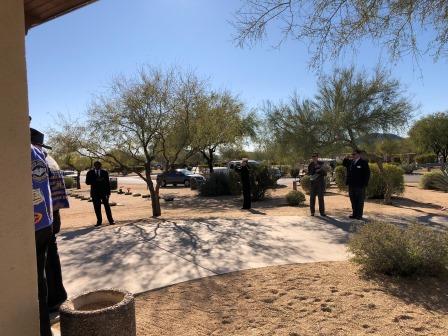 Kenneth Meeks interment at National Cemetery of AZ