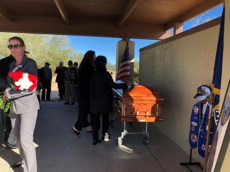 Kenneth Meeks interment at National Cemetery of AZ