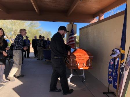 Kenneth Meeks interment at National Cemetery of AZ