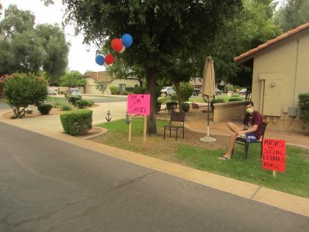 August 2020 Ray Marshall 100th Birthday Drive-By